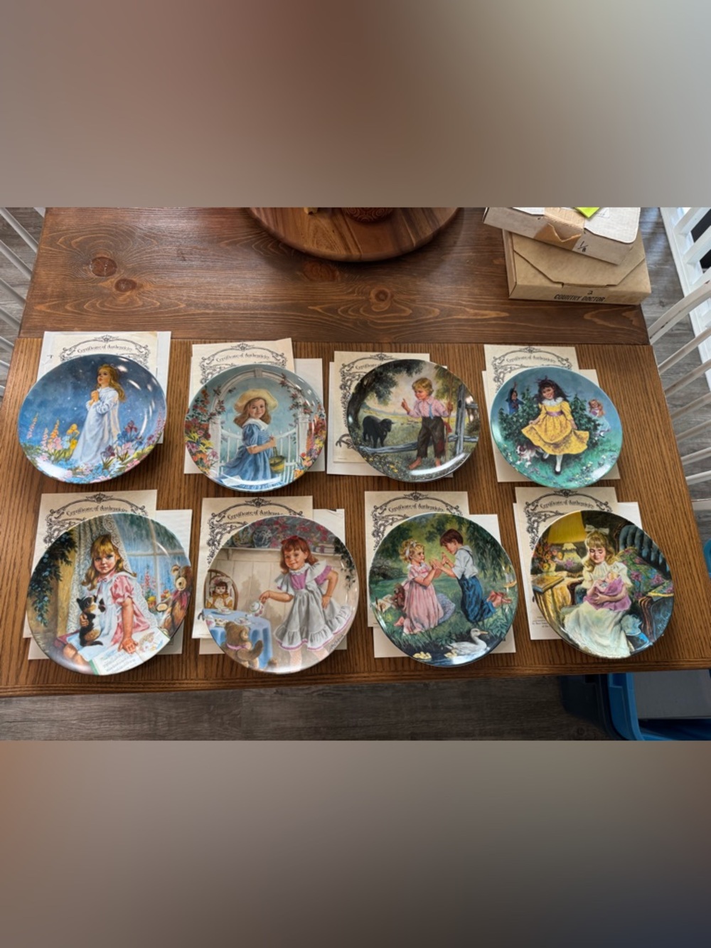 Full set The Treasured Songs of Childhood collectors plates. Complete set
